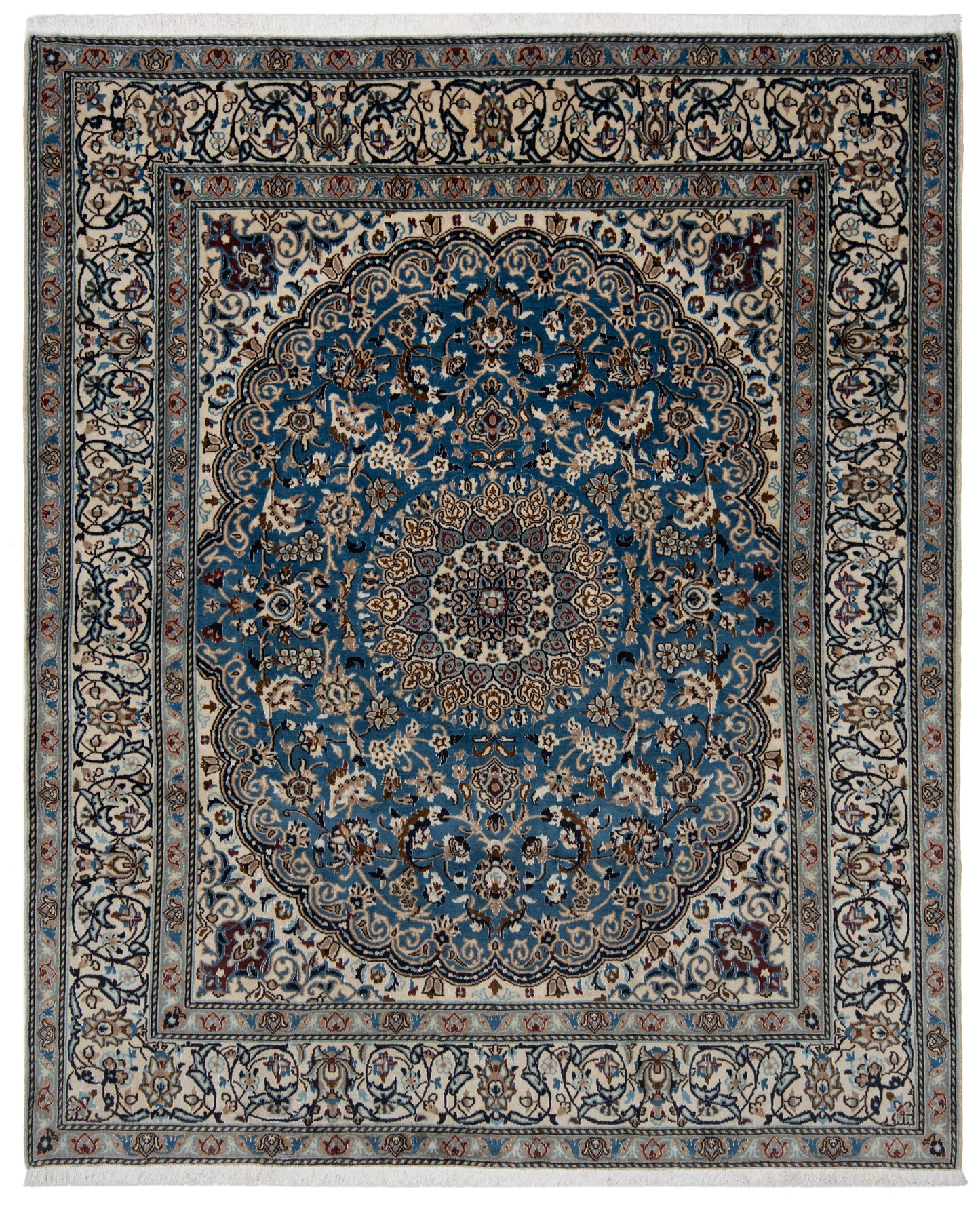 Alfombra persa Nain | 234 x 194 cm