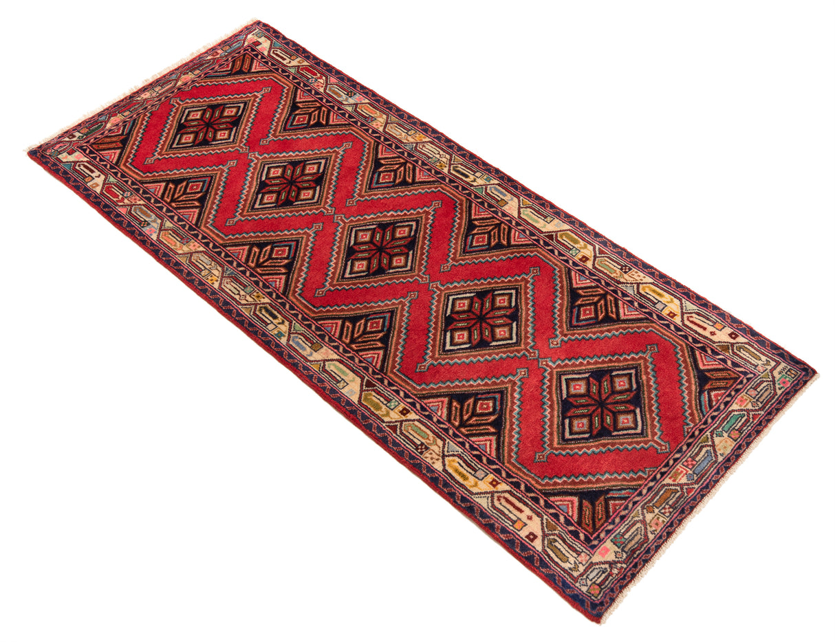 Alfombra persa Hamedan | 188 x 78 cm