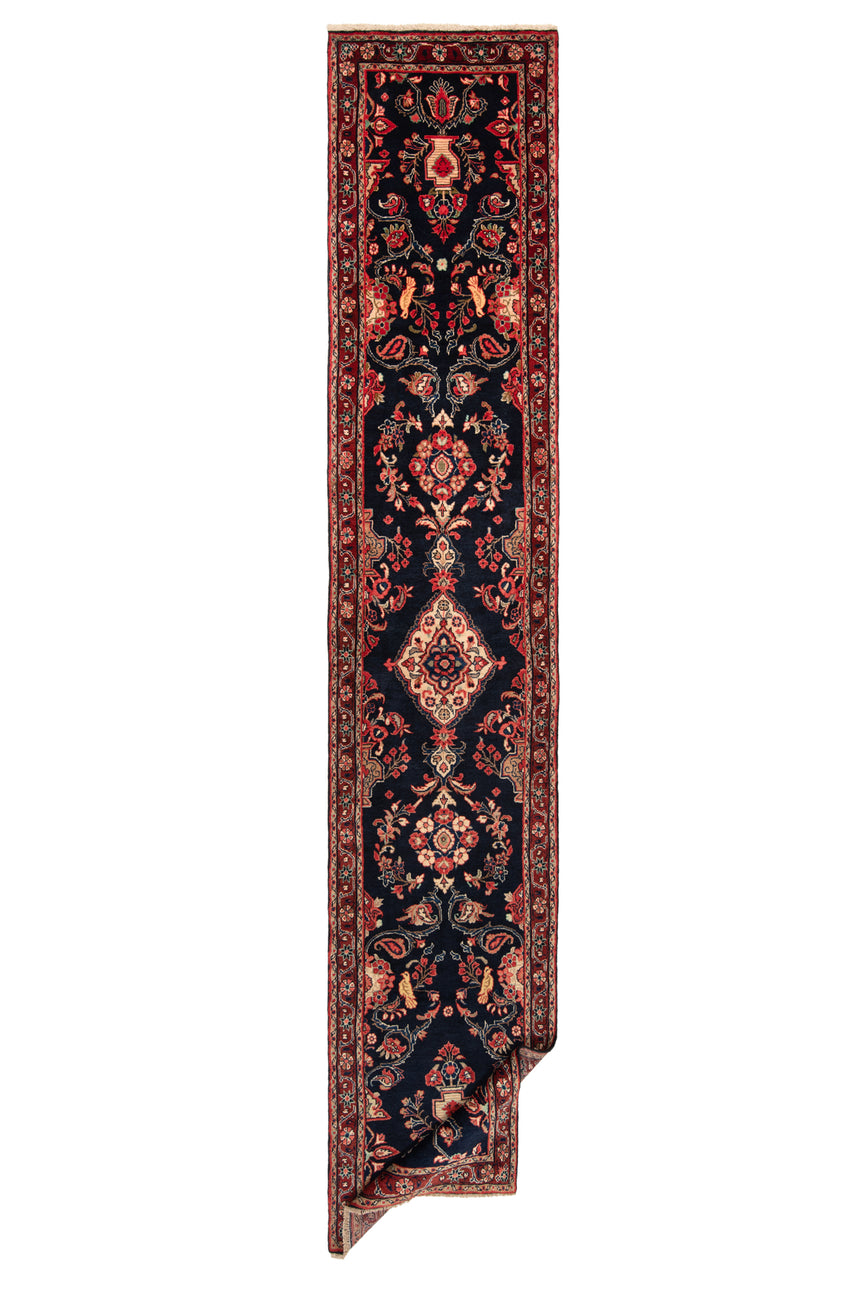 Alfombra persa Hamedan | 454 x 87 cm
