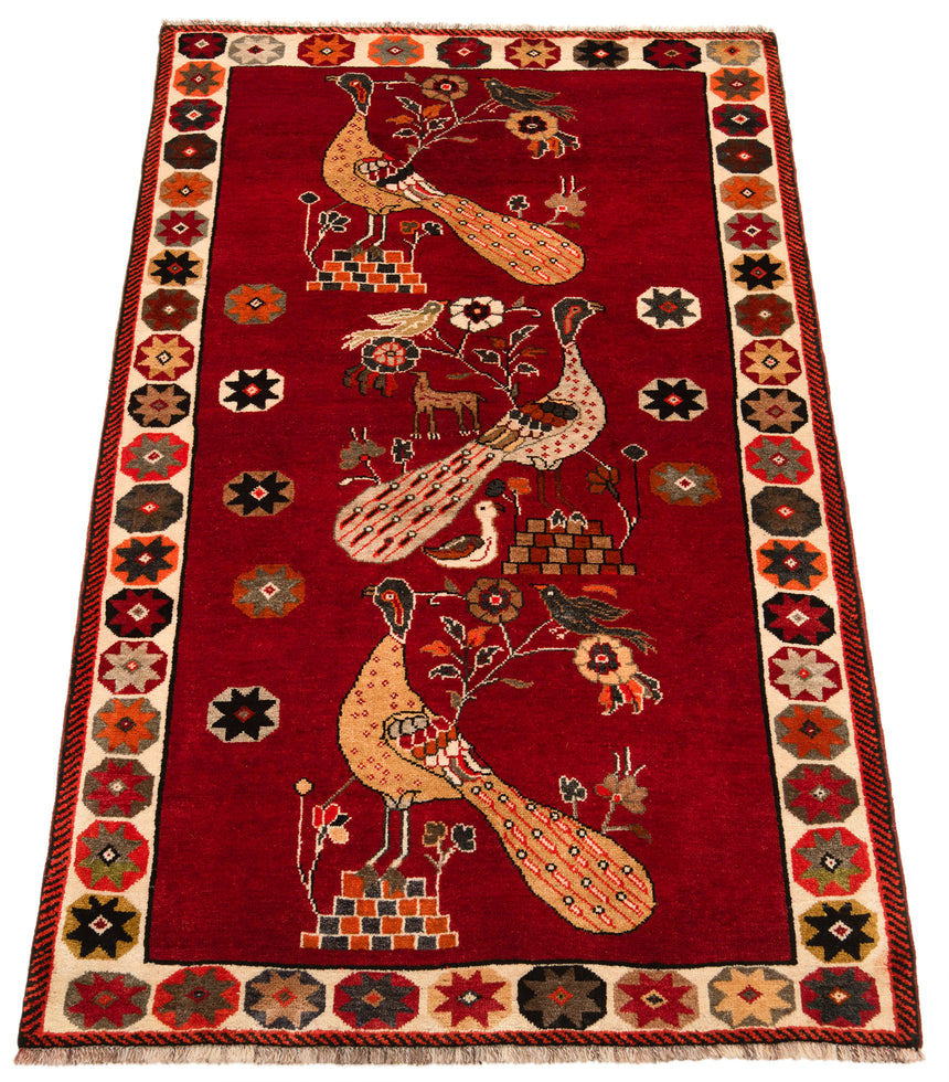 Alfombra persa Shiraz Ghashghai | 195 x 114 cm
