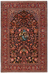 Alfombra persa Kashan | 213 x 140 cm