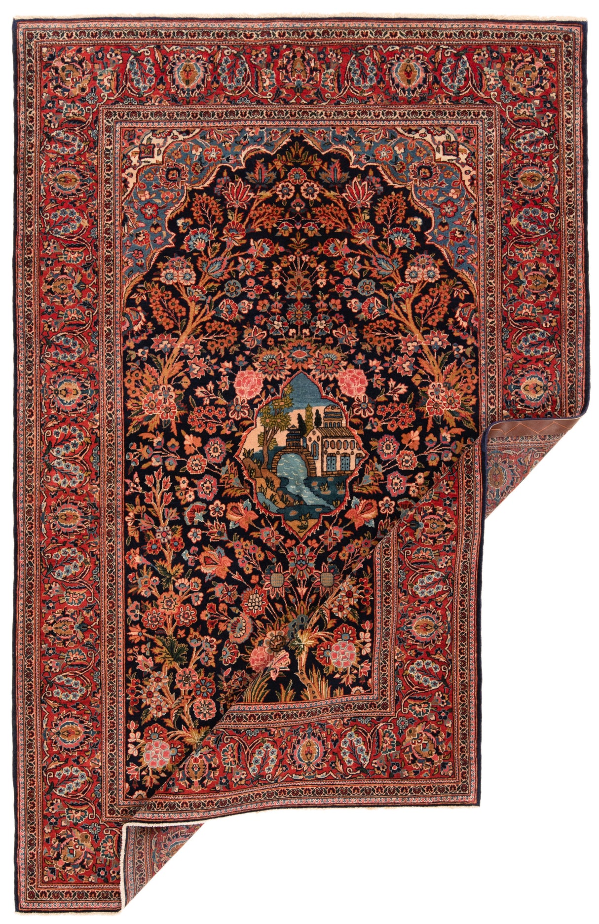 Alfombra persa Kashan | 213 x 140 cm