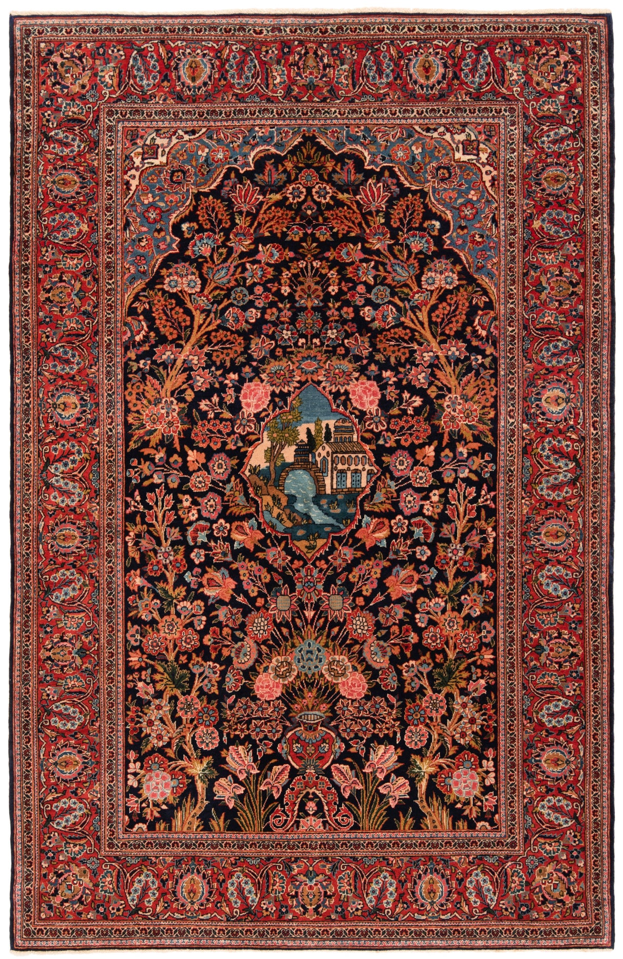 Alfombra persa Kashan | 213 x 140 cm