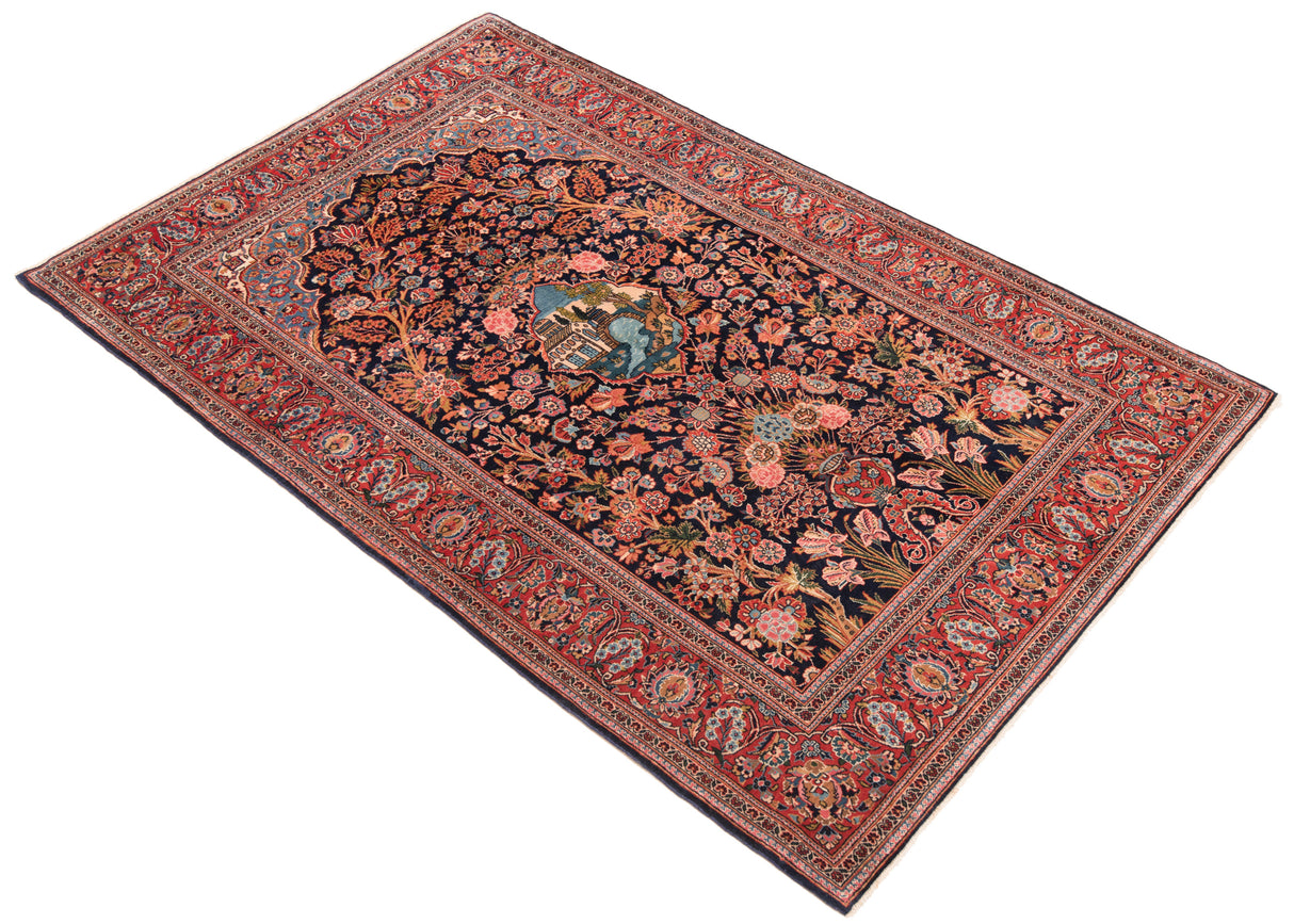 Alfombra persa Kashan | 213 x 140 cm