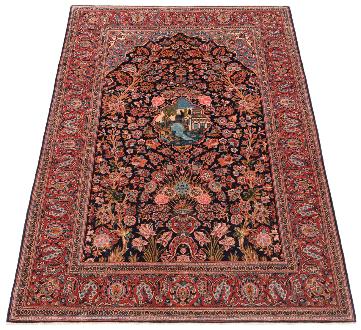 Alfombra persa Kashan | 213 x 140 cm