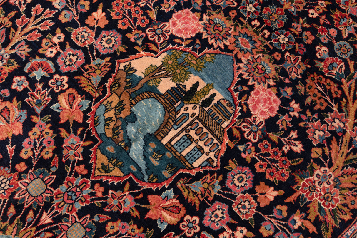 Alfombra persa Kashan | 213 x 140 cm