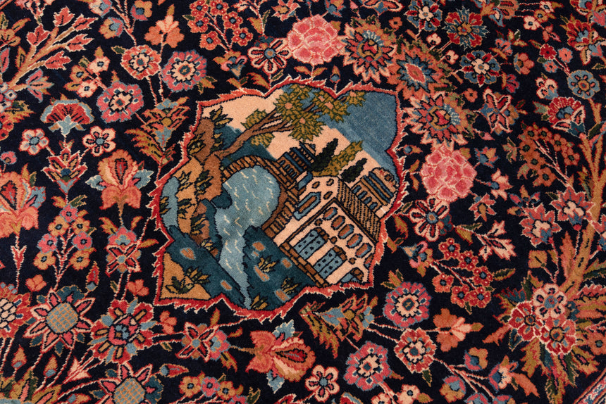 Alfombra persa Kashan | 213 x 140 cm
