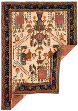 Carpetes persas servem Afshar | 222 x 154 cm