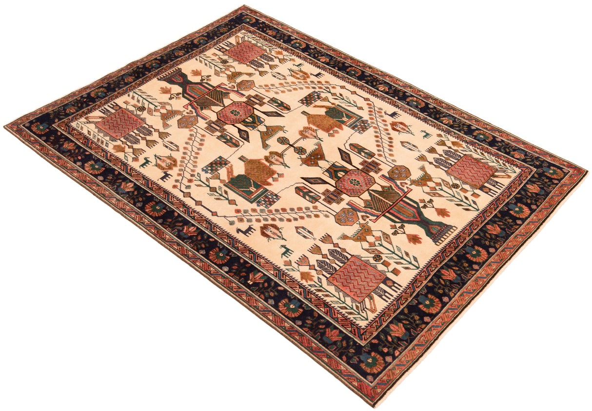 Carpetes persas servem Afshar | 222 x 154 cm