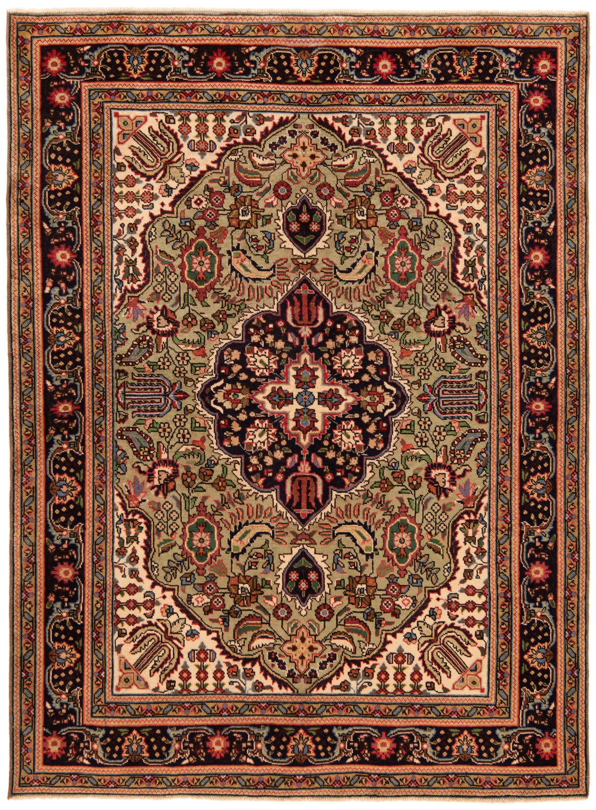 Tabriz do tapete persa | 208 x 153 cm