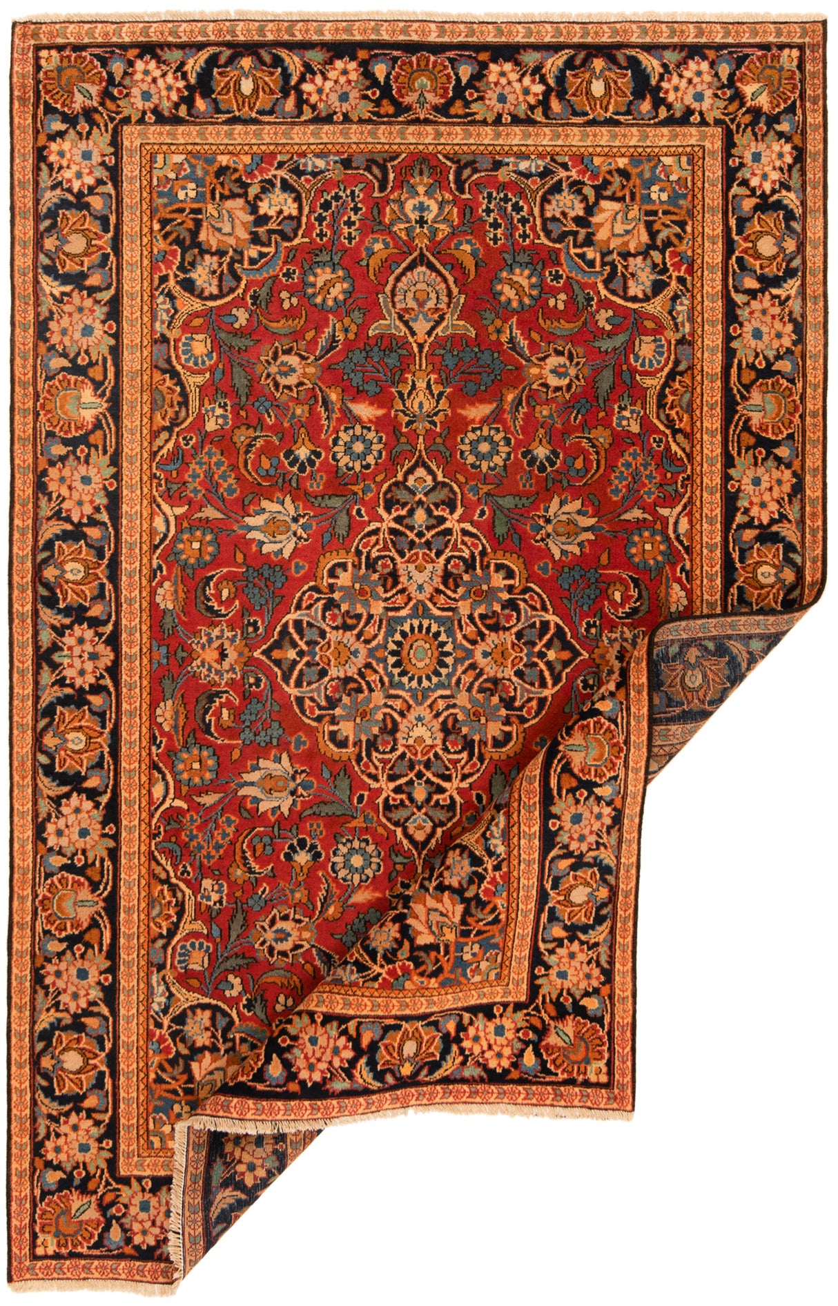 Alfombra persa Kashan | 197 x 129 cm