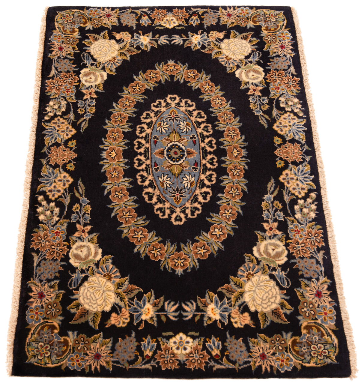 Alfombra persa Kashan | 104 x 66 cm