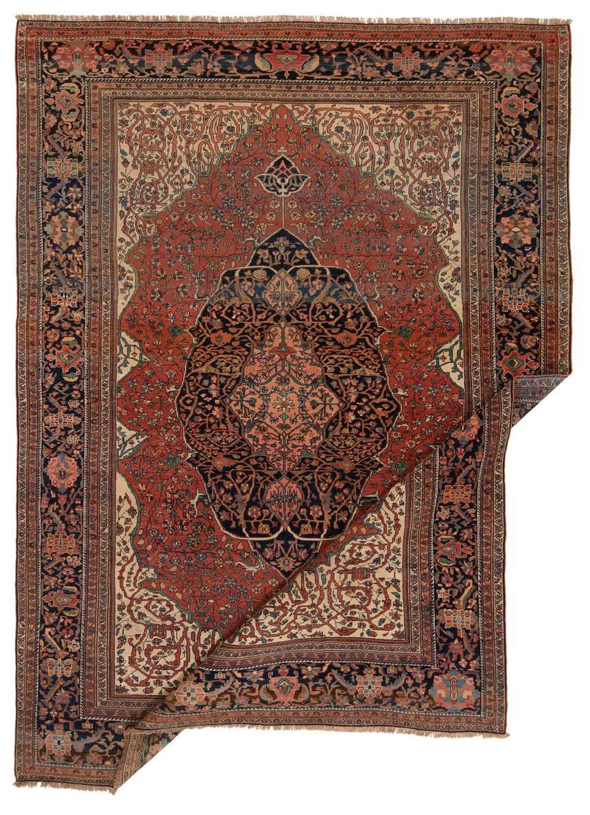 Alfombra antigua Sarough Farahan | 360 x 263 cm