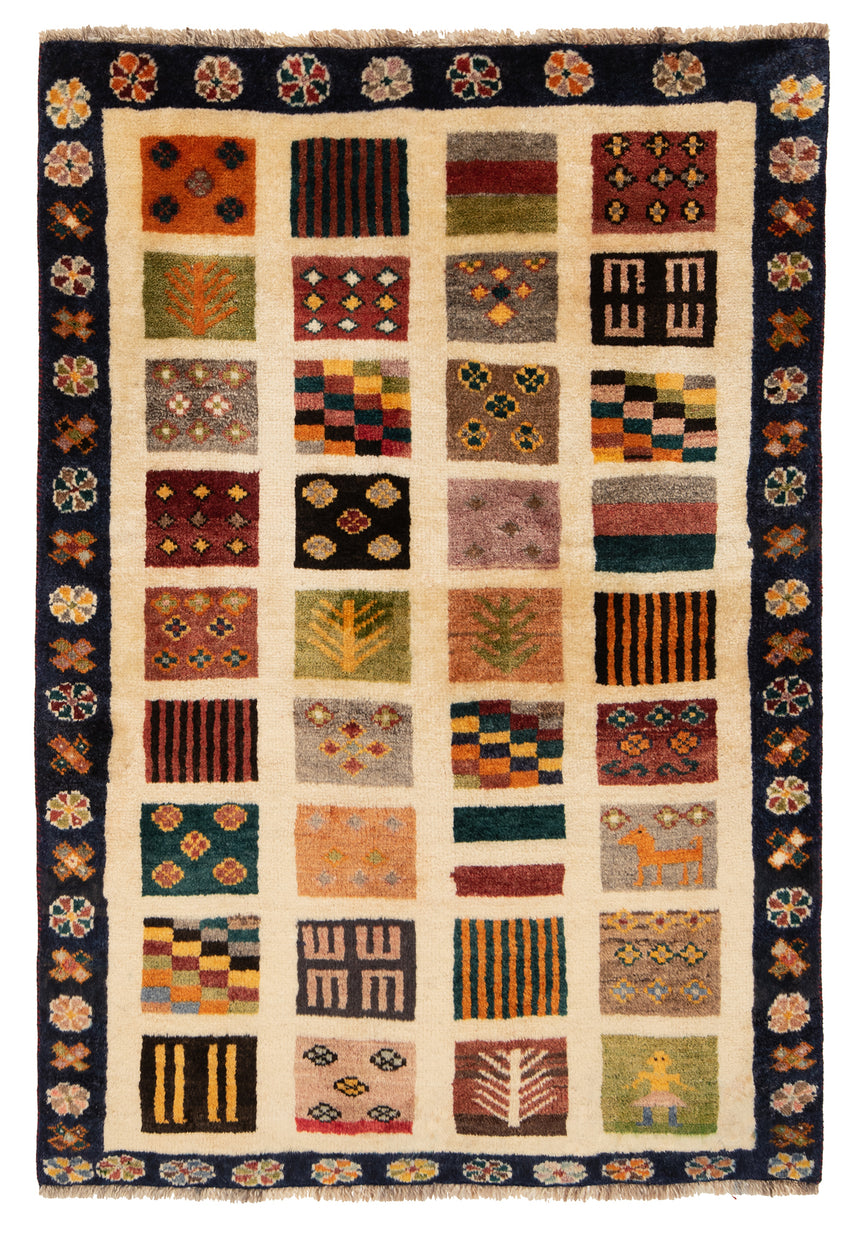 Alfombra persa Gabbeh | 138 x 97 cm