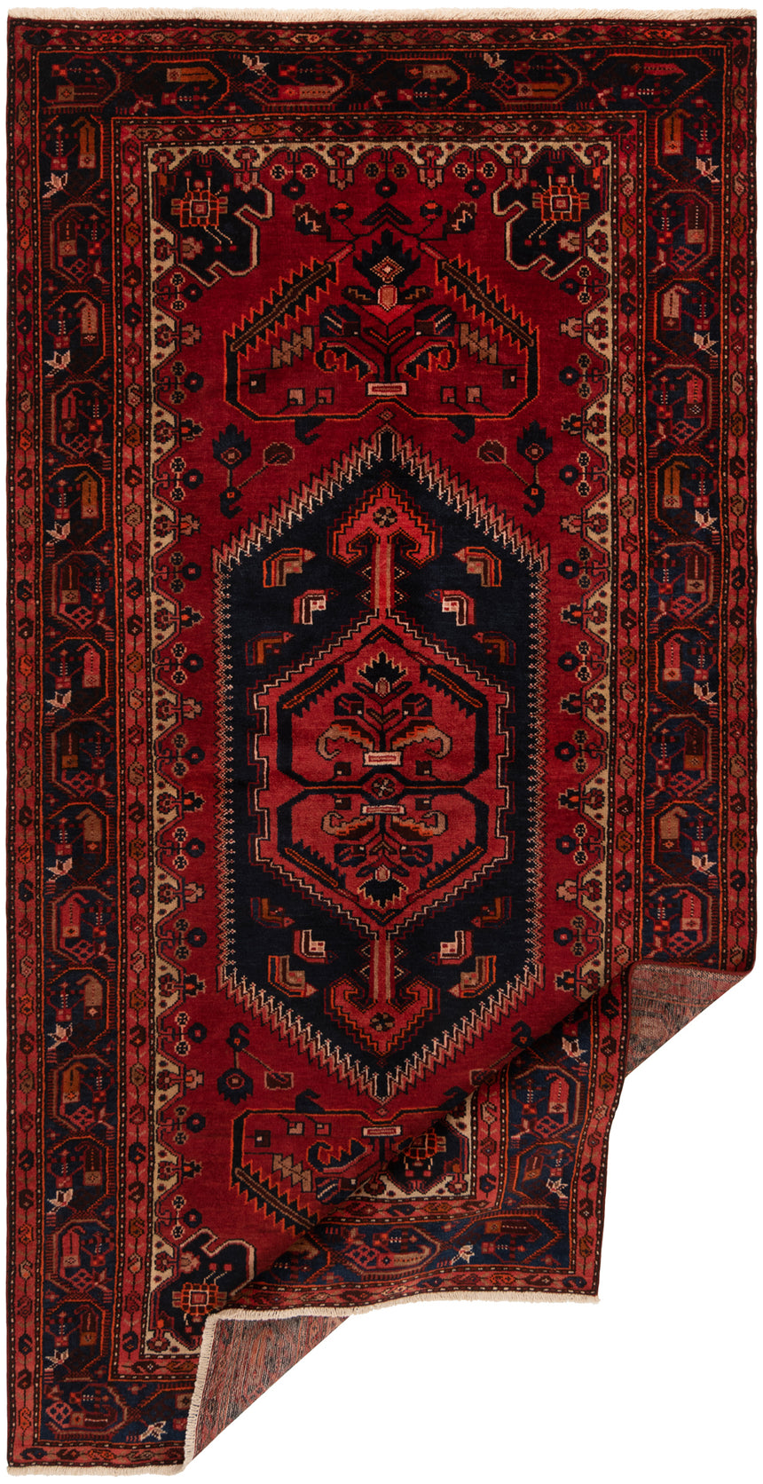 Alfombra persa Hamedan | 278 x 143 cm