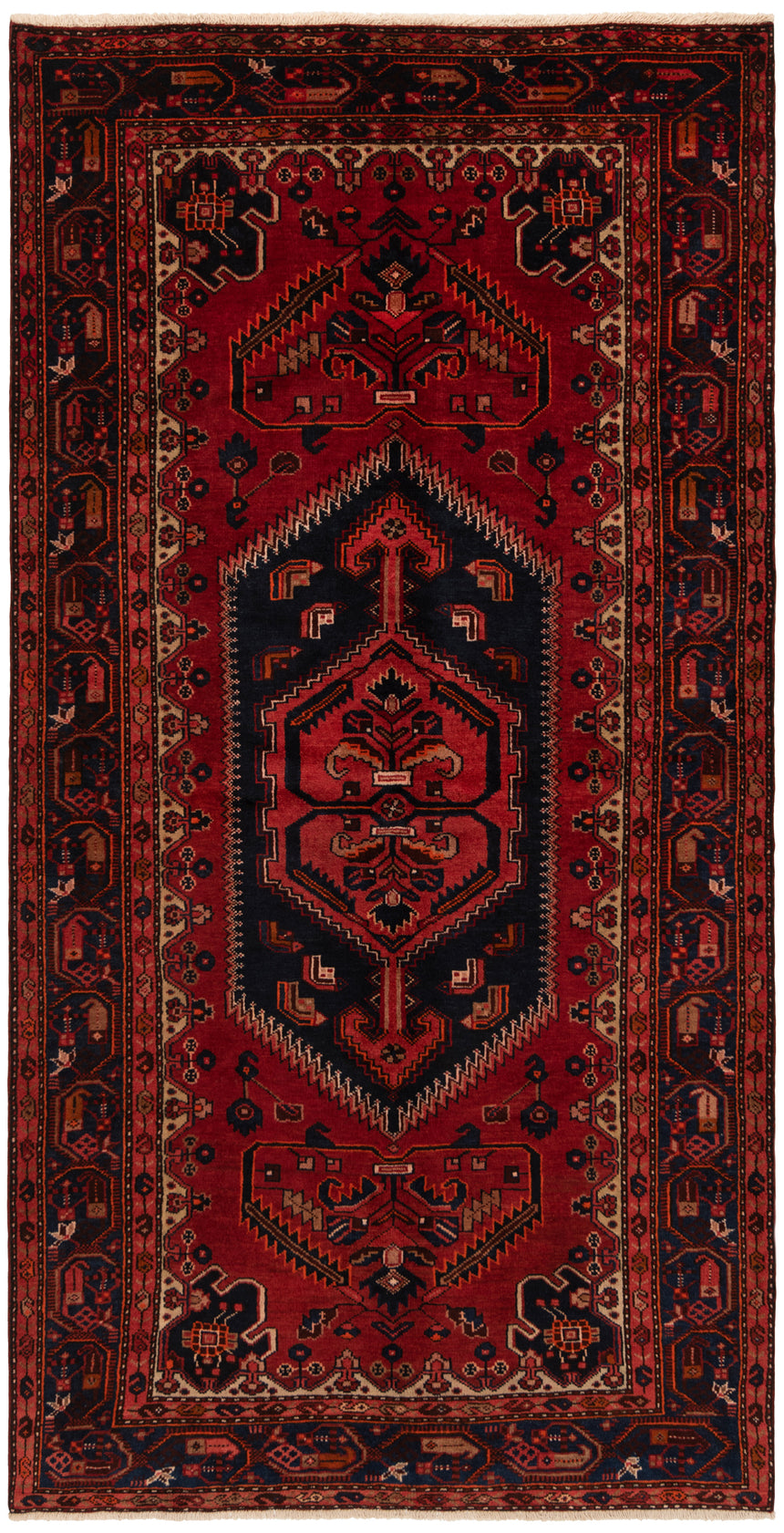 Alfombra persa Hamedan | 278 x 143 cm