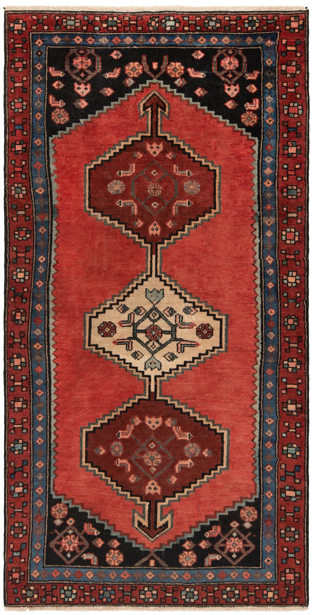 Alfombra persa Hamedan | 183 x 94 cm