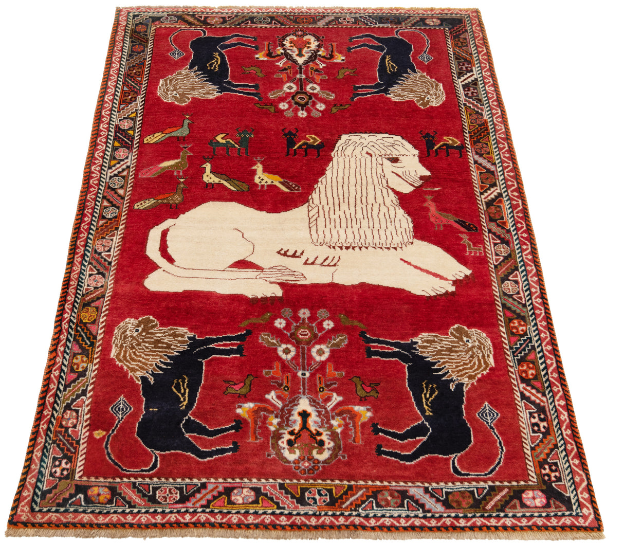 Alfombra persa Shiraz Ghashghai | 185 x 127 cm