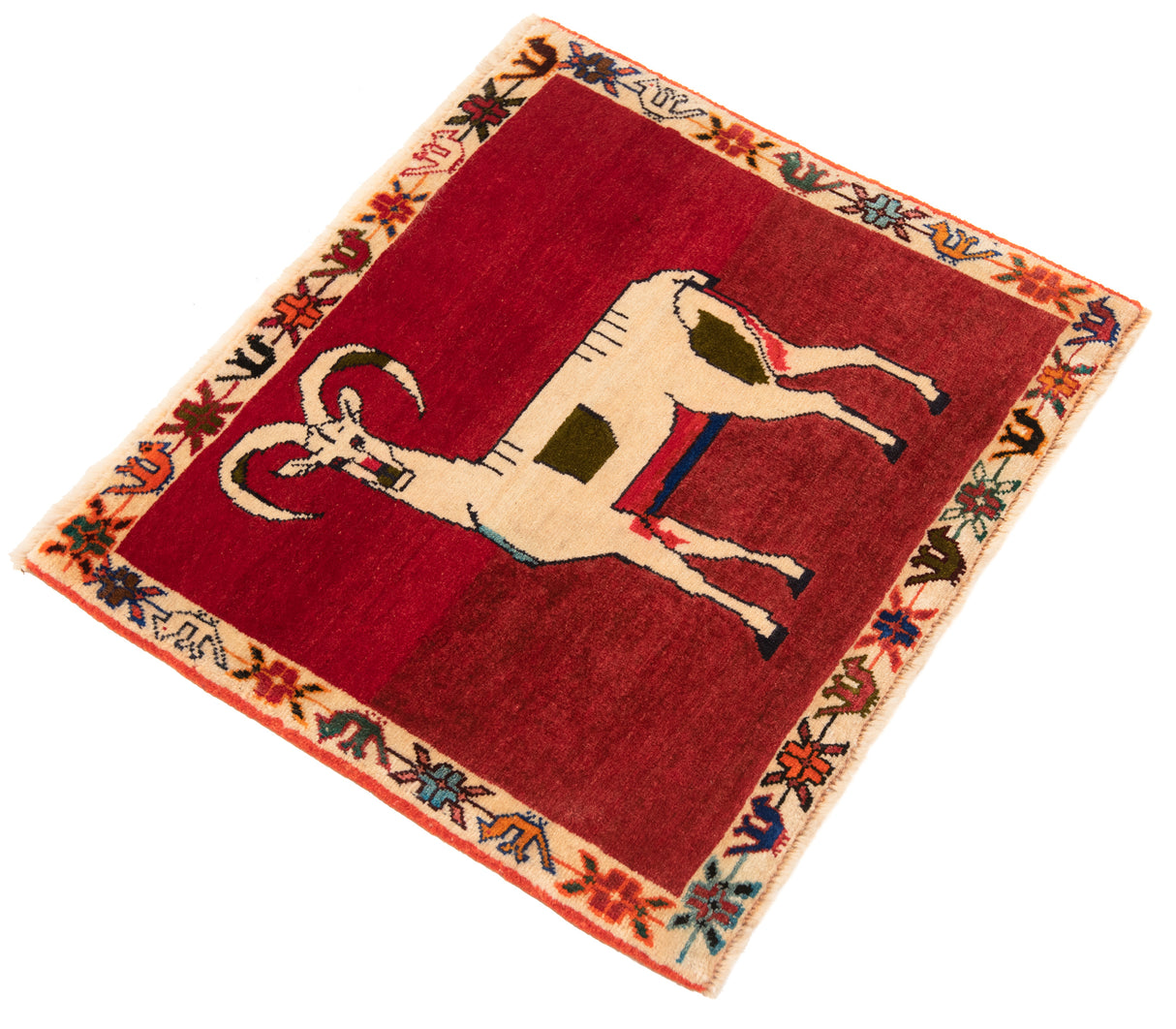 Alfombra persa Shiraz | 50 x 56 cm