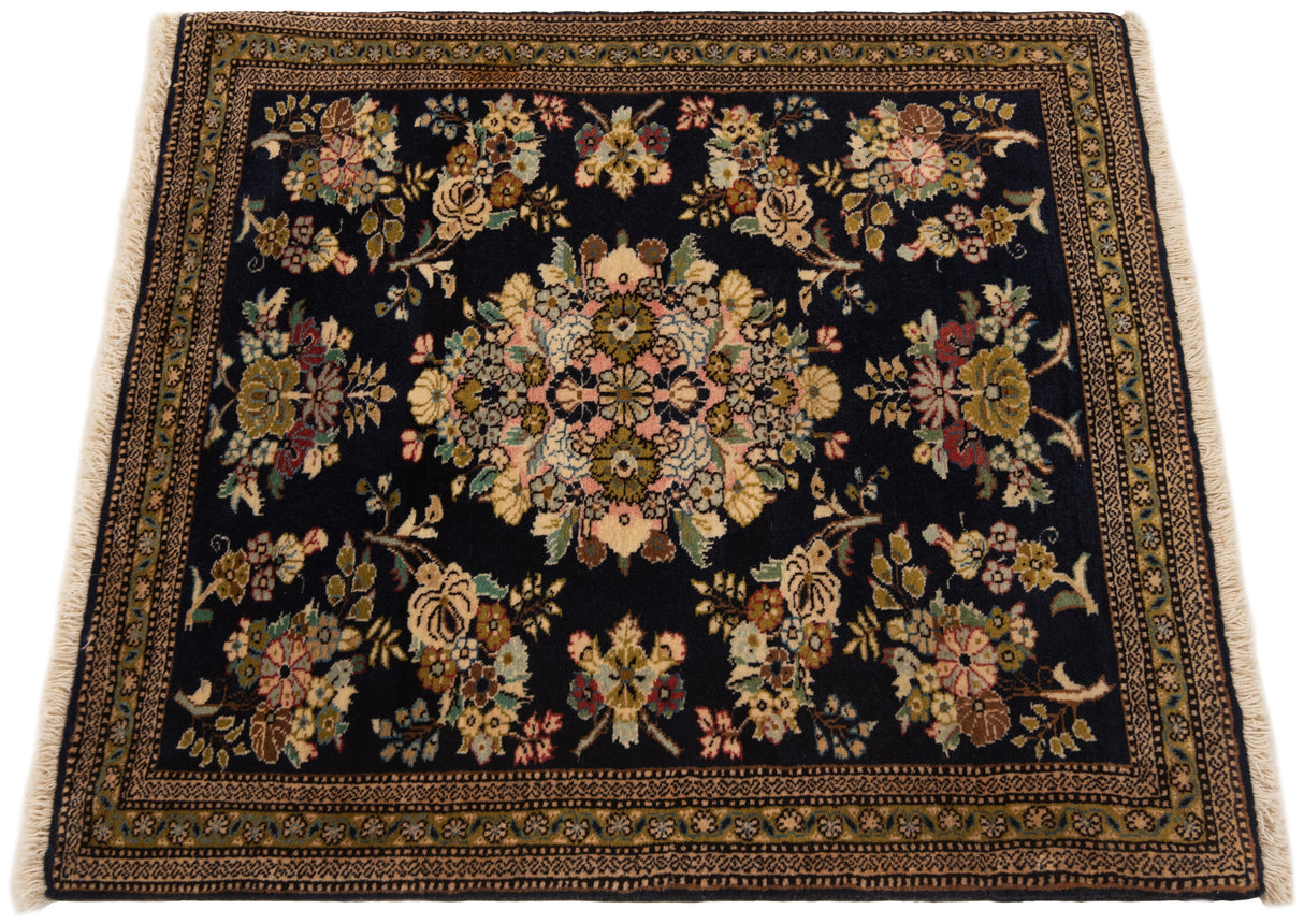 Alfombra persa Kashan | 76 x 71 cm