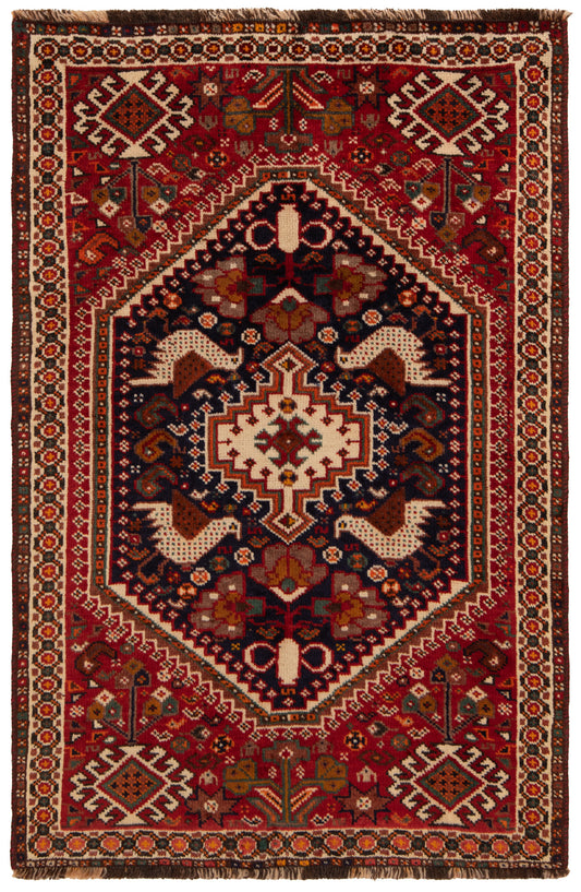 Alfombra persa Shiraz Ghashghai | 118 x 80 cm