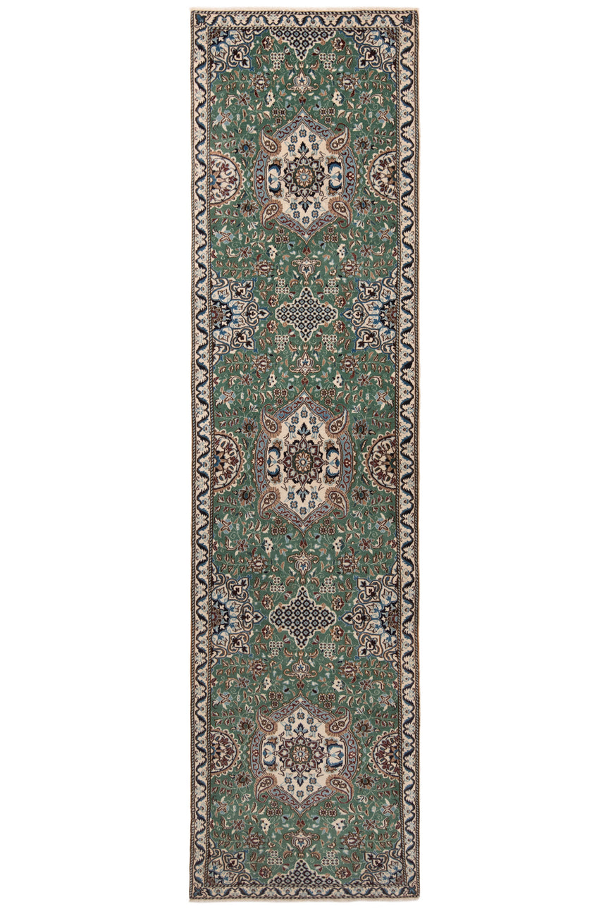 Alfombra Persa Nain 9La | 370 x 93 cm