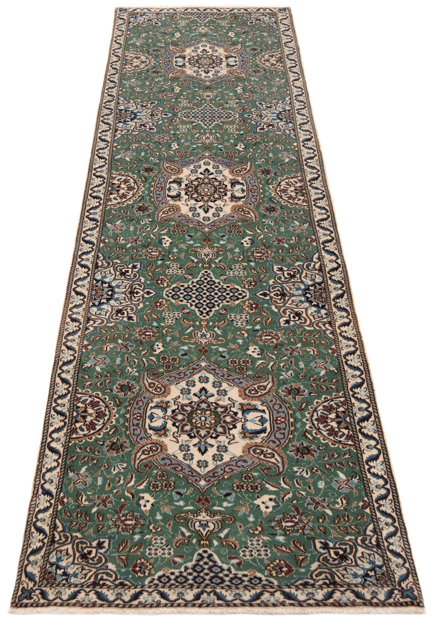 Alfombra Persa Nain 9La | 370 x 93 cm