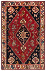 Alfombra persa Shiraz Khashquli | 158 x 100 cm