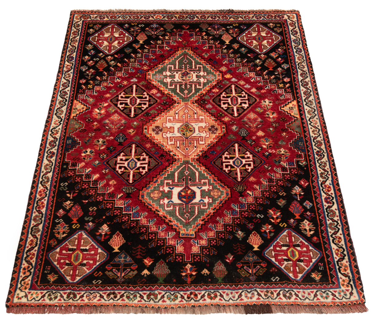 Alfombra persa Shiraz Nafar | 159 x 122 cm