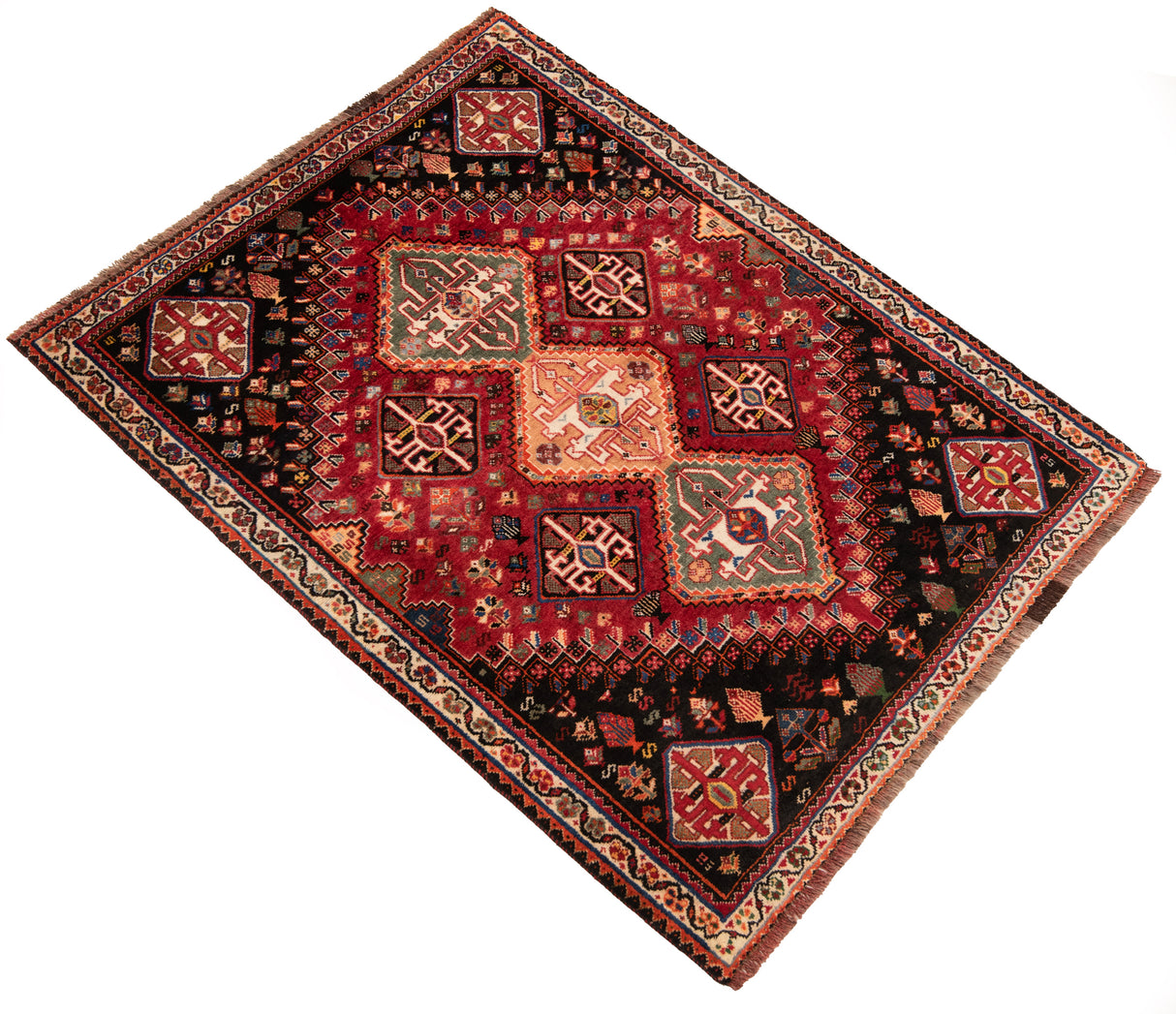 Alfombra persa Shiraz Nafar | 159 x 122 cm