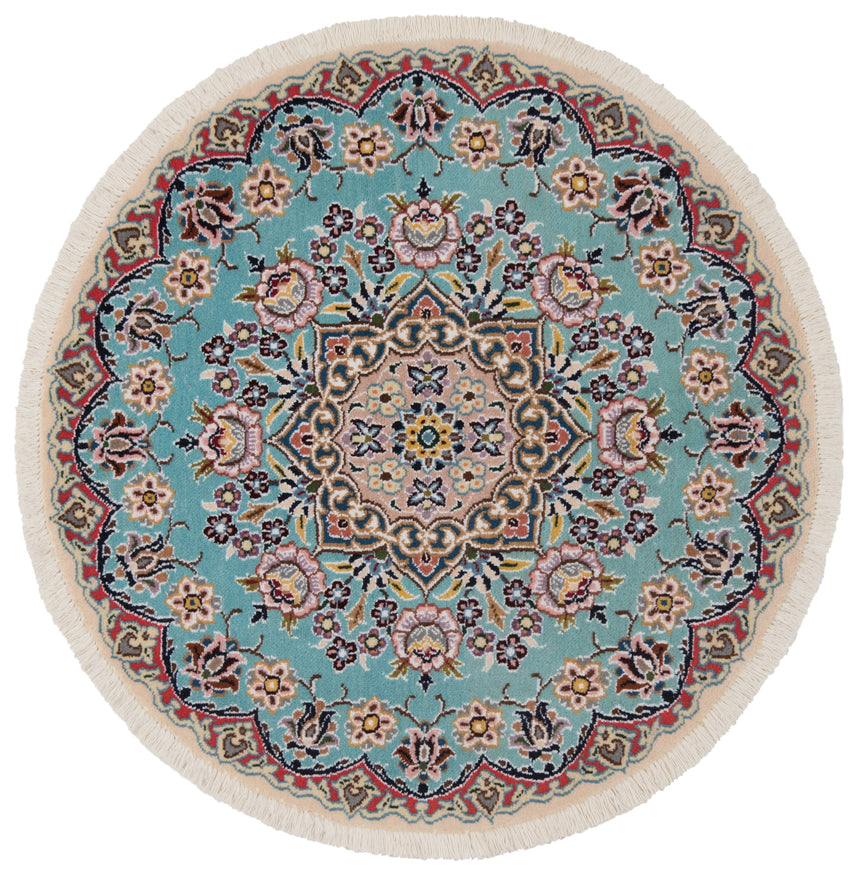 Alfombra Persa Nain 9La | 80 x 80 cm
