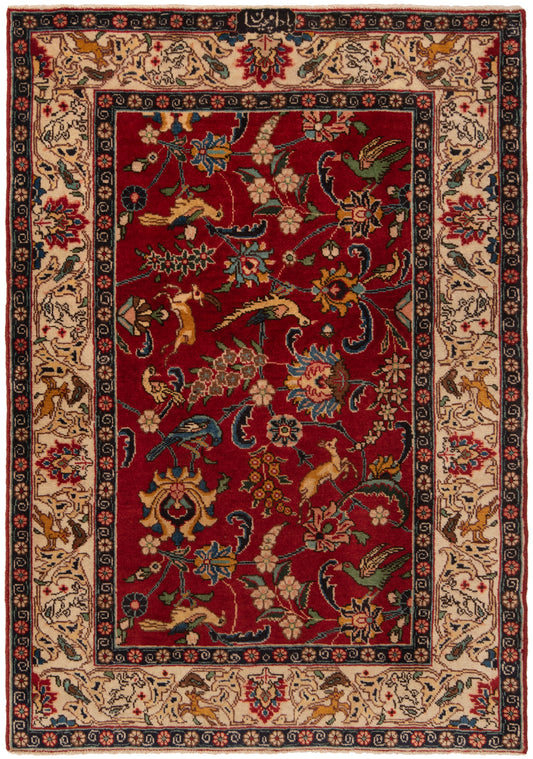 Alfombra persa Tabriz Badamchian | 143 x 98 cm