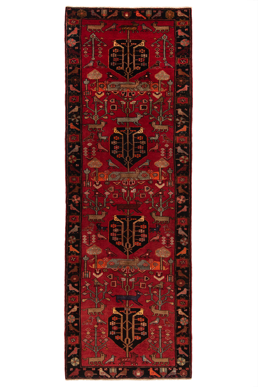 Alfombra persa Hamedan | 329 x 117 cm