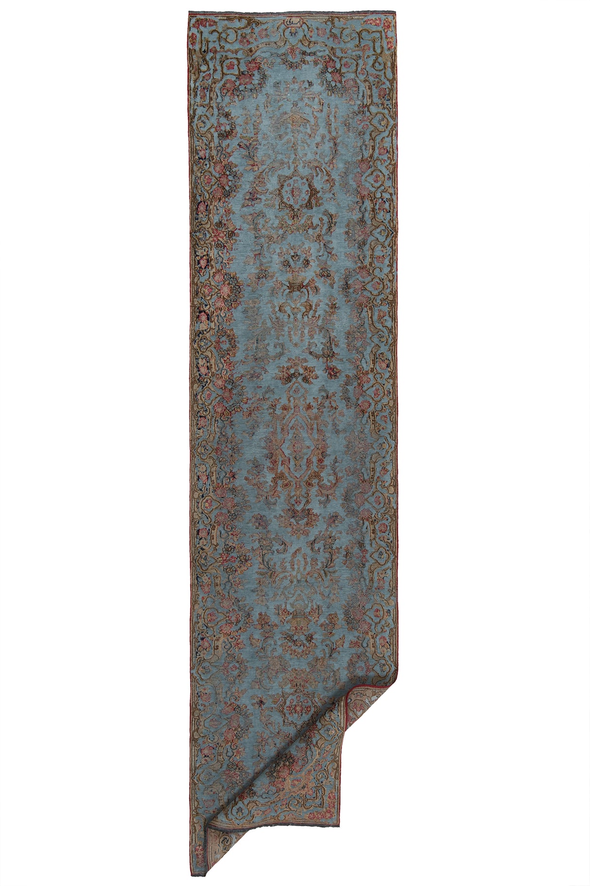 Alfombra vintage en relieve | 390 x 92 cm