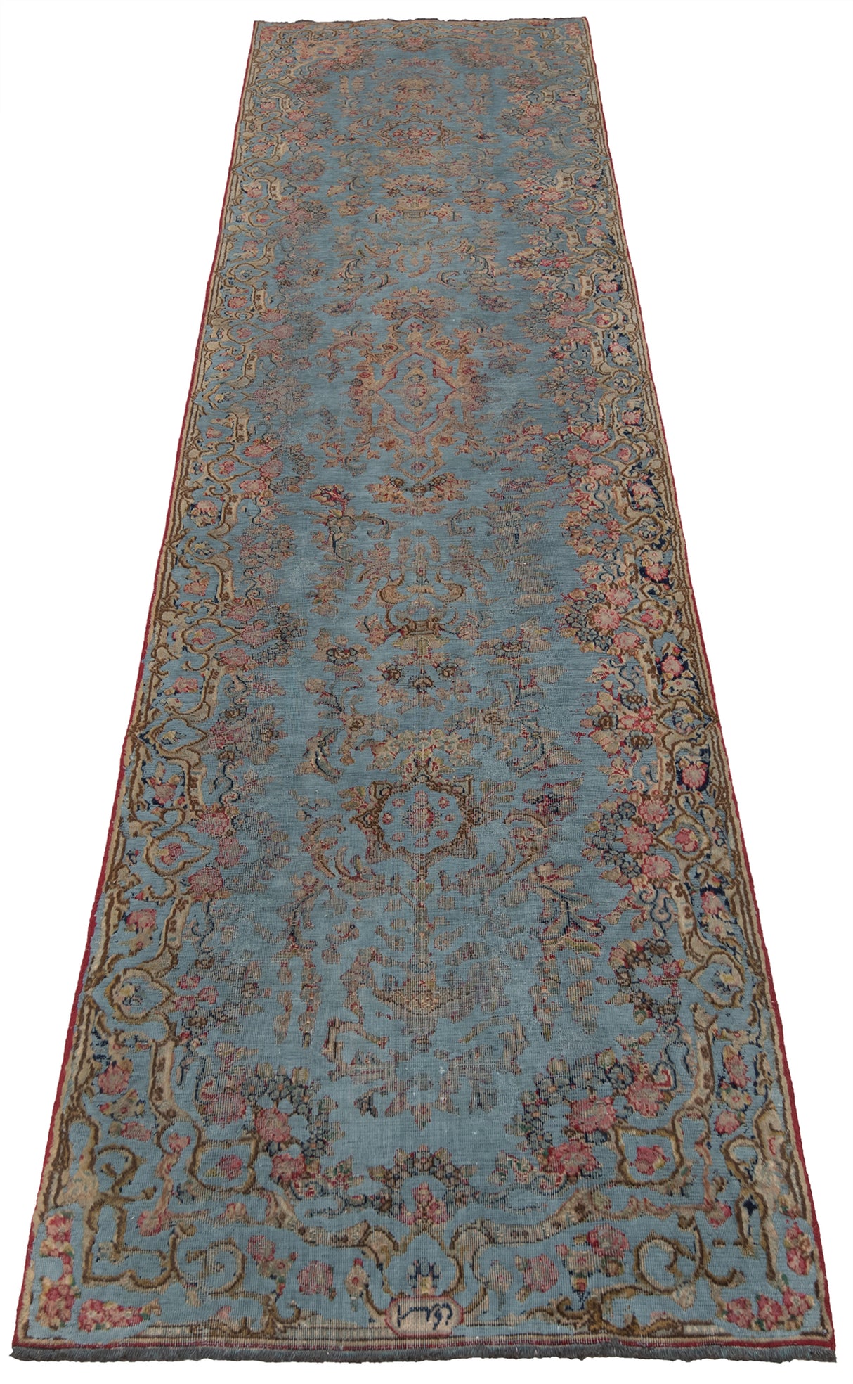 Alfombra vintage en relieve | 390 x 92 cm