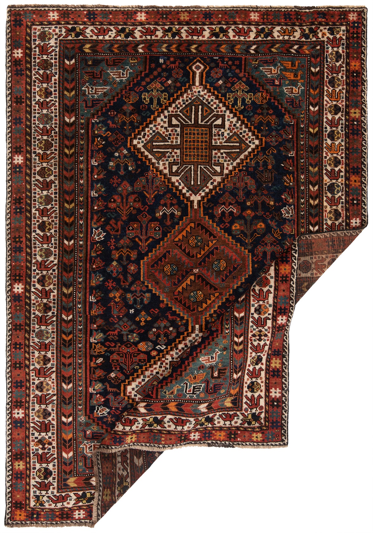 Alfombra persa Shiraz | 216 x 154 cm
