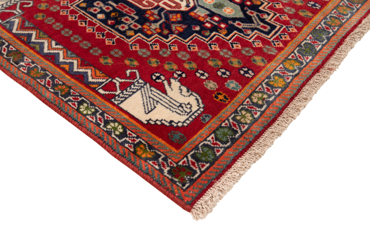 Alfombra persa Shiraz Qashqai | 58 x 60 cm