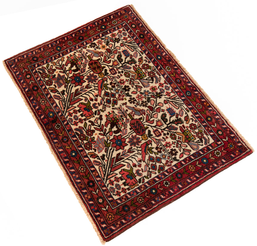 Alfombra persa Hamedan | 66 x 93 cm