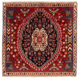 Alfombra persa Shiraz Qashqai | 62 x 62 cm