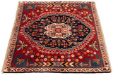 Alfombra persa Shiraz Qashqai | 62 x 62 cm