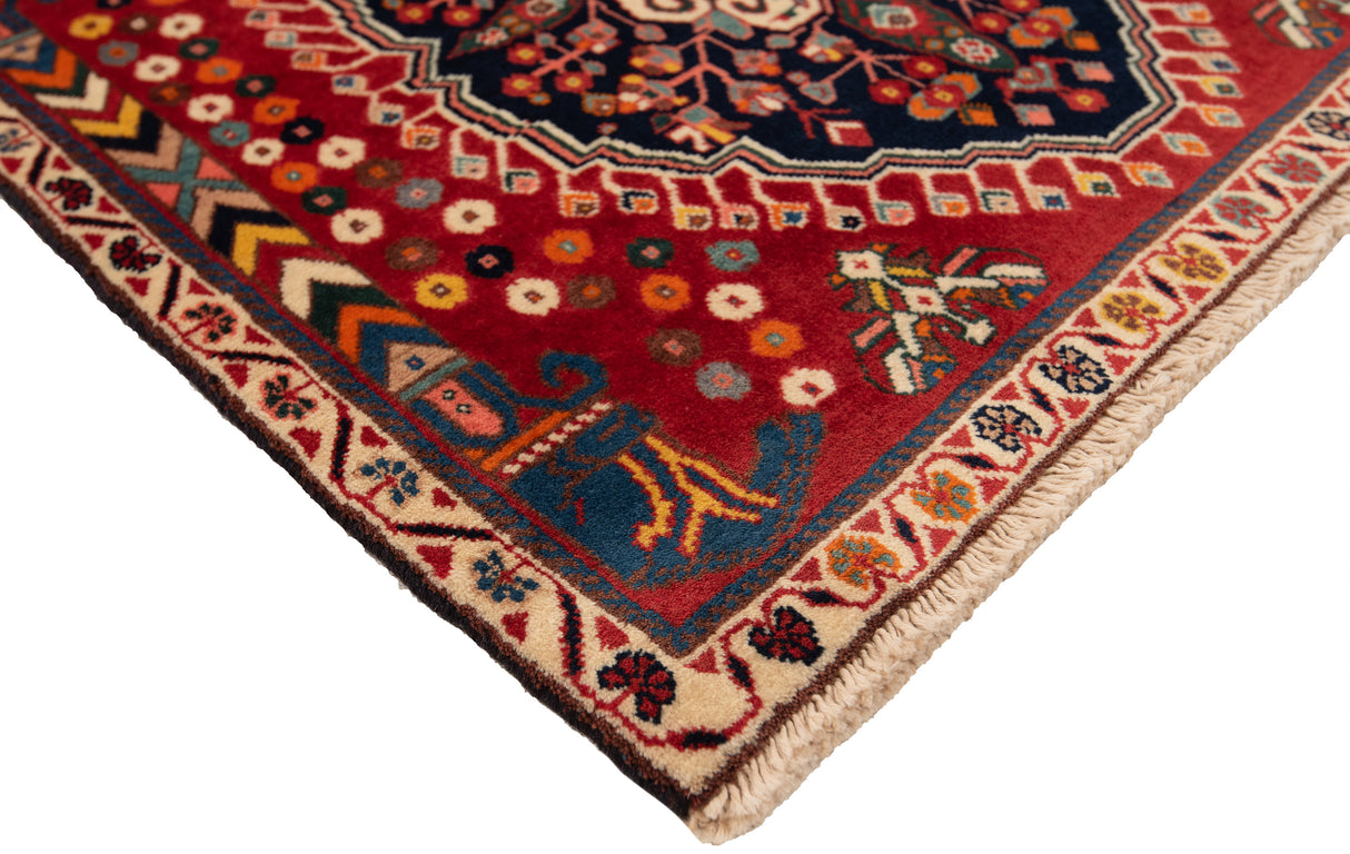 Alfombra persa Shiraz Qashqai | 62 x 62 cm