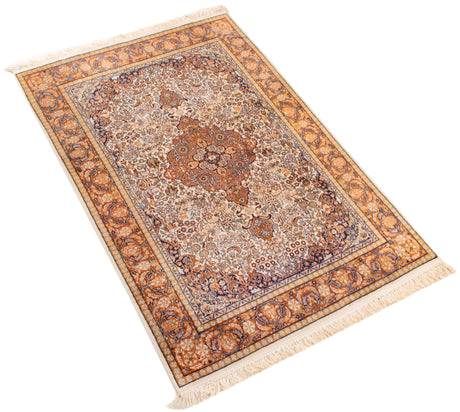 Carpete da Caxemira de seda | 181 x 120 cm