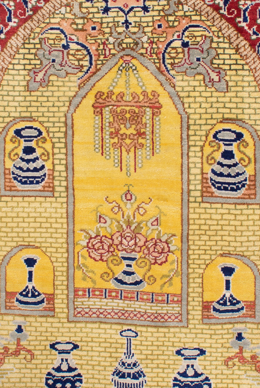 Carpete persa Qom | 40 x 30 cm