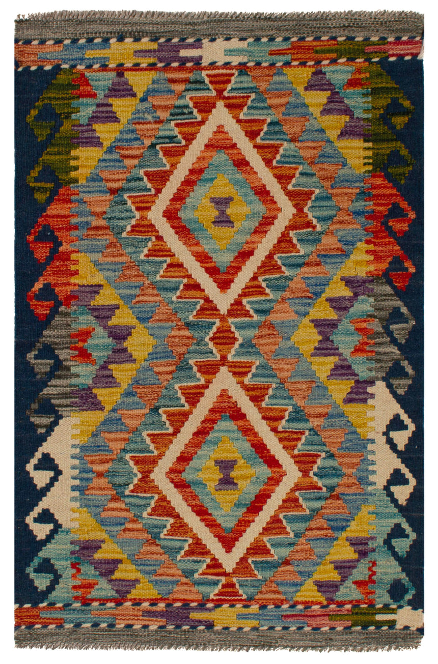 Kilim afegão | 90 x 60 (aprox.) 