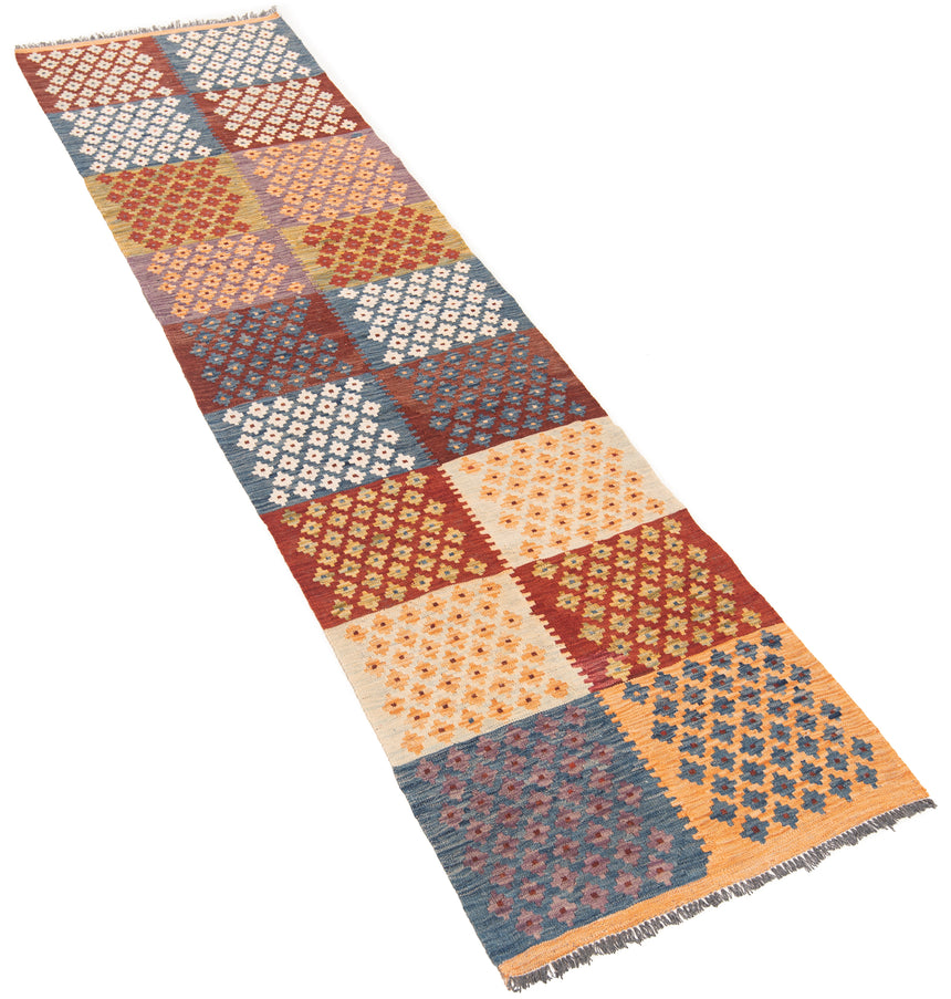 Kilim afgano | 296 x 78 cm