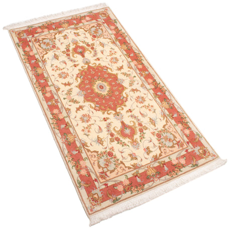 Alfombra Persa Tabriz 50Raj | 128 x 73 cm