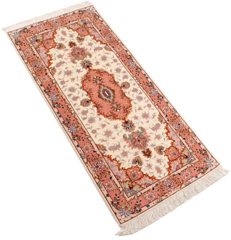 Alfombra Persa Tabriz 50Raj | 159 x 72 cm