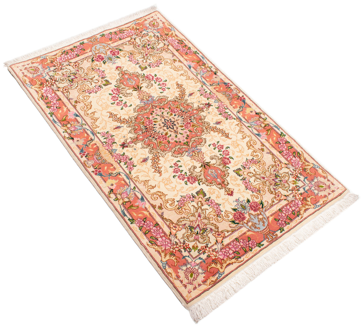 Carpetes persas Tabriz 50Raj | 123 x 77 cm