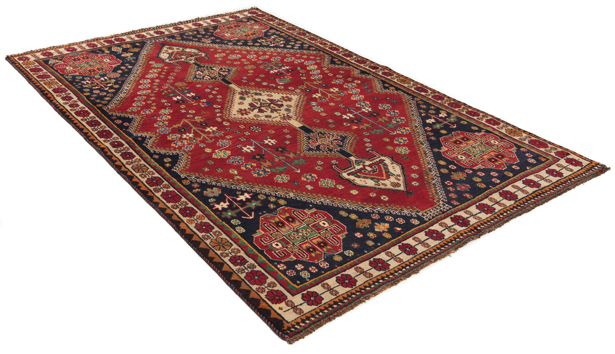 Alfombra persiana Shiraz Ghashqai | 237 x 154 cm