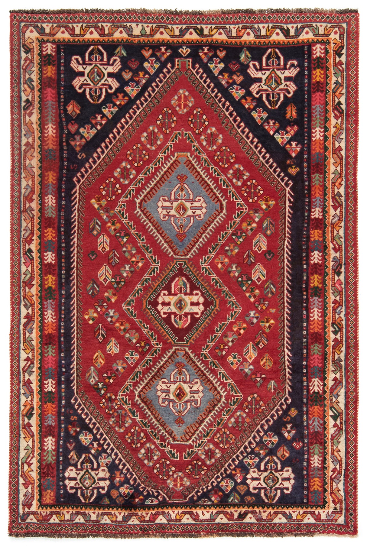 Carpetes persas Shiraz Ghashqai | 199 x 134 cm